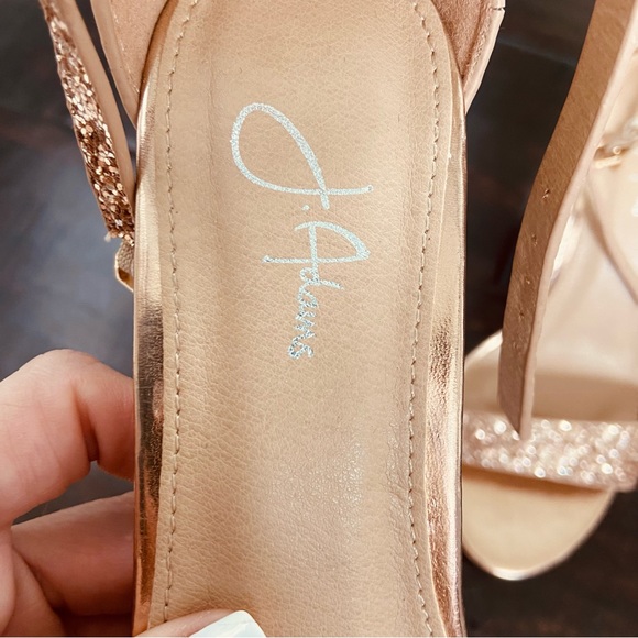 New j.adams dove champagne glitter heels - Picture 7 of 10